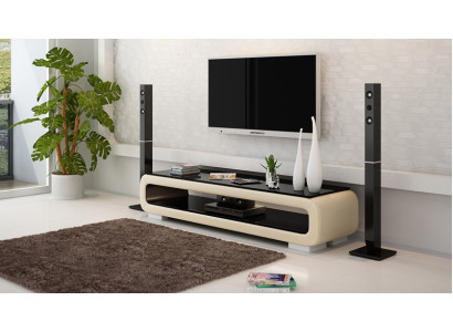 RTV TV-meubel Decor Leer Glazen Tafel TV-tafel Kast Ontwerper
