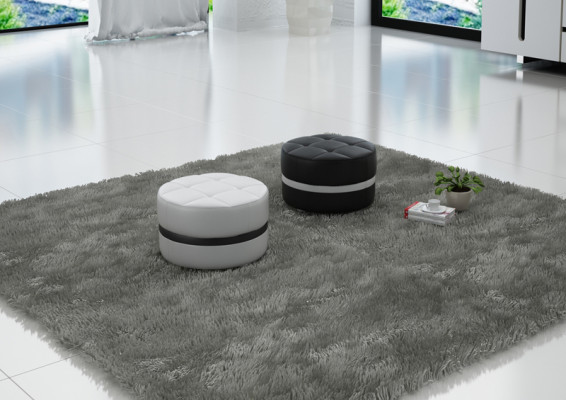 Ontwerp gestoffeerde voetenbank poef Ottomaanse zitting Gestoffeerde pufa FT003