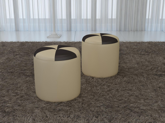 Ontwerp Beklede Voetenbank Ottomaanse Zit Chaise Gestoffeerde Pufa FT009