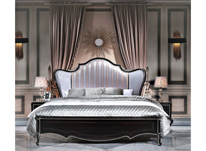 Bed Dubbel Hotel Italiaanse Bedden 2x Nachtkast Slaapkamer 3-delig Antiek Stijl