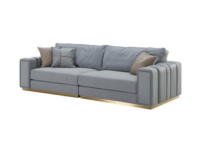 Bank 3-zits lichtblauw Nieuw Creatief Modern Woonkamer Design Bankstellen Meubels Stof