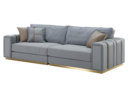 Bank 3-zits lichtblauw Nieuw Creatief Modern Woonkamer Design Bankstellen Meubels Stof