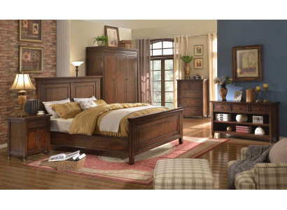 Bed Nachtkastje Kledingkast 7-delig Slaapkamer Design Luxe Set Bedsets
