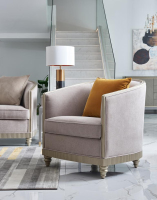 Luxe meubelbankstel woonkamer bank bank stoffering set compleet