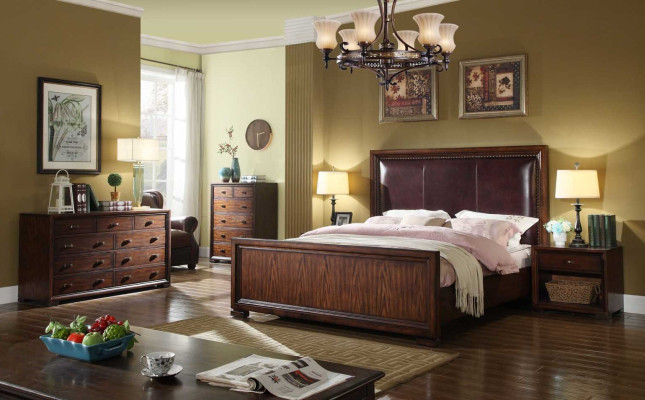 Compleet slaapkamerset 4-dlg design Modern Luxe Bed 2x nachtkastje