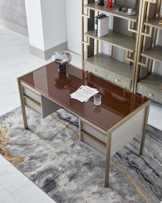 Hoogwaardige design kantoorinrichting stijl meubels tafel stoel vitrine 4-delig.