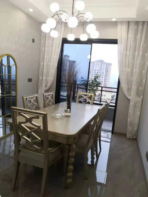 Eetkamer set Eetgroep Houten Tafel Tafels 7-delig Compleet Set 6 Stoelen Eettafel