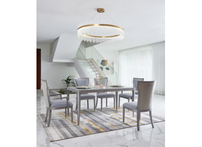 Complete set tafel met 6 stoelen luxe meubels hotel Dubai inrichting
