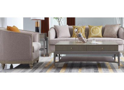 Bankstel bekleding 3+1 zitplaatsen set designbanken banken textiel modern meubilair