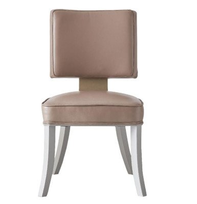 Stoel 6x Stoelen Groep Set Woon - Eetkamer Garnituur Hout Leder Textiel Nieuw