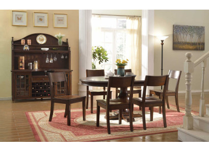 Set Complete Eettafel 6x Stoelen Eetkamer Set Eetgroep Houten Tafel Tafels 7-delig