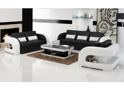 3+2+1 Bankstel Leren bank Bank Designer Bankstellen Woonlandschap Bergamo