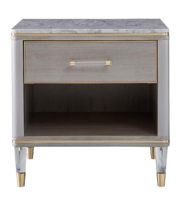 Bed 2x Nightstand 3-piece Bedroom Set Design Decor Modern Luxury Beds