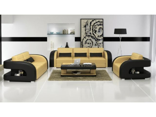 3+2+1 Bankstel Leren bank Bank Designer Bankstellen Woonlandschap Bergamo