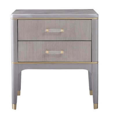 Bed 2x Nightstand 3 pcs. Bedroom Set Design Modern Luxury Group