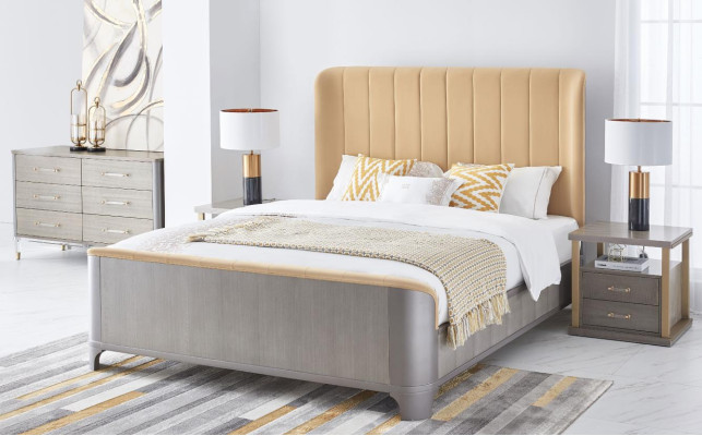 Bed 2x bedside table 3 pieces. Bedroom Set Beds new Luxury Modern 180x200 Room