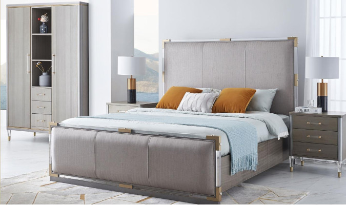 Ontwerp gestoffeerd bed Bed Bedden Dubbel Huwelijk Modern 180x200cm Luxe