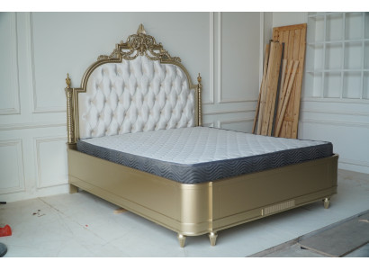 Chesterfield houten tweepersoonsbed bedontwerp gestoffeerd bed huwelijks slaapkamer 180x200