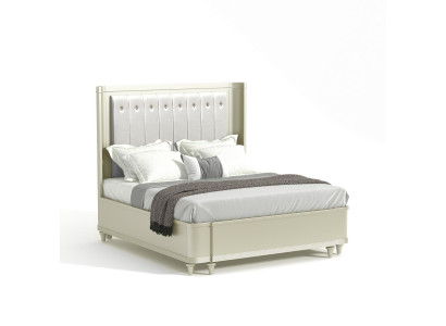 Bed met luxe design 180 x 200 cm stofbedden leer Moderne slaapkamer