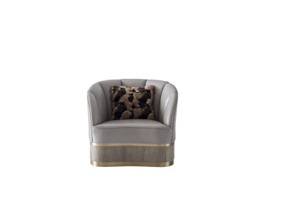Woonkamer luxe fauteuils hotel gestoffeerde stoelen moderne eenzitters ontwerper