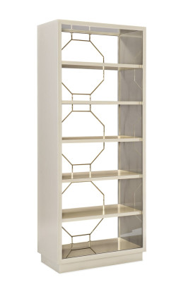 Regaal scheidingswand Regaal dressoir Vitrine RVS hout Luxe inrichting Meubels