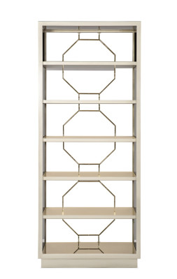 Regaal scheidingswand Regaal dressoir Vitrine RVS hout Luxe inrichting Meubels