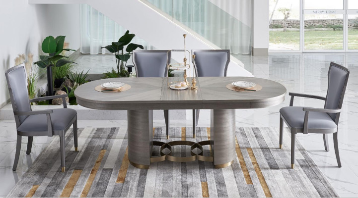 Ontwerp Eettafel Hout Steen Tafel Moderne Eettafels Meubels 221x95 Tafels