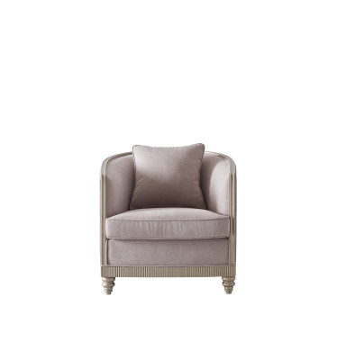 Woonkamer luxe fauteuil hotel bekleding moderne enkele ontwerper grijs