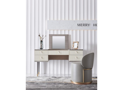 Make-uptafel Spiegel Deco Kruk Complete set Ladenkast Slaapkamer Nieuw