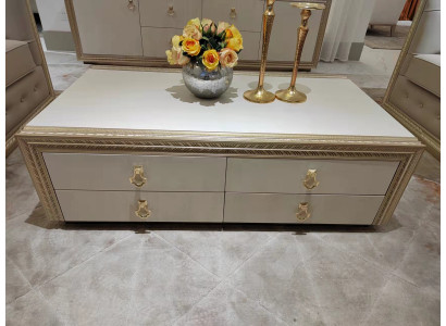 Klassieke salontafel houten tafel uitgesneden luxe ontwerp Italiaanse meubels Nieuw