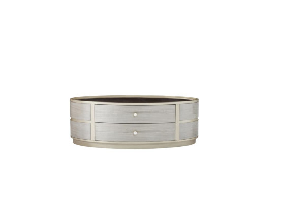 Ovale salontafel luxe bank bijzettafels houten tafel Dubai luxe hotel