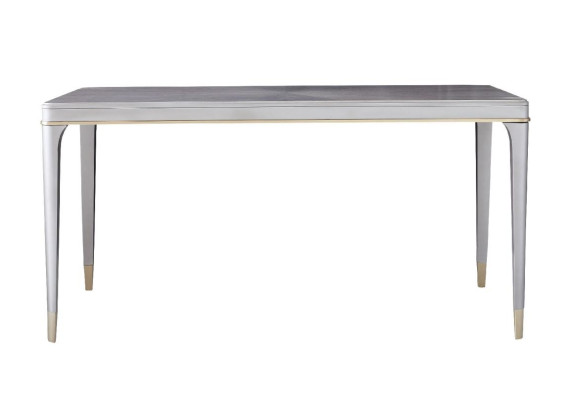 Luxe meubels eettafel tafel eetkamer woonkamer hout roestvrij staal ontwerp