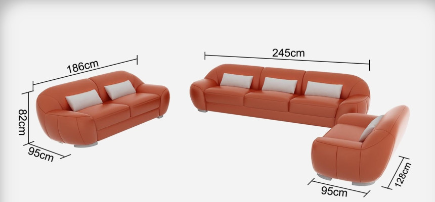 Lederen bank Bank Bankstel Hoekbank Hoek Set Ontwerp Decor Moderne Bank