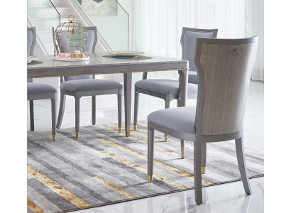 Luxe ontwerp gestoffeerde stoel stoelen kantoorstoel kantoor eetkamer houten meubilair
