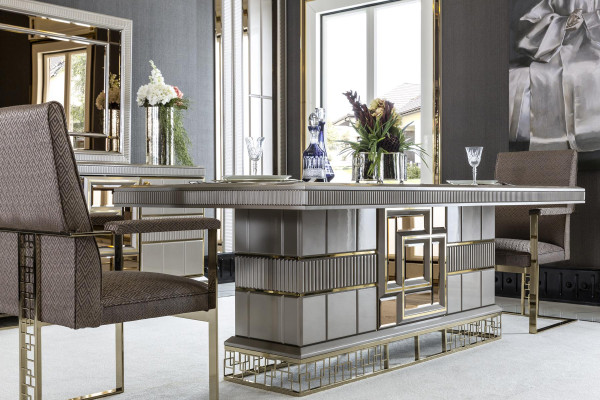 Eettafel Grijs Moderne Eetkamer Mooi Keuken Houten Tafels Design Luxe Metaal Nieuw