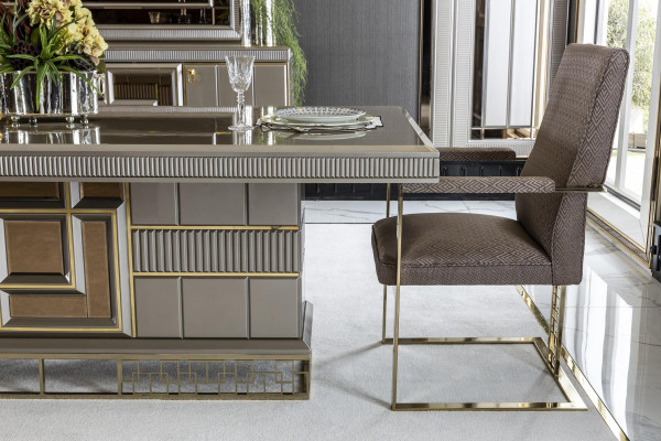 Eettafel Grijs Moderne Eetkamer Mooi Keuken Houten Tafels Design Luxe Metaal Nieuw