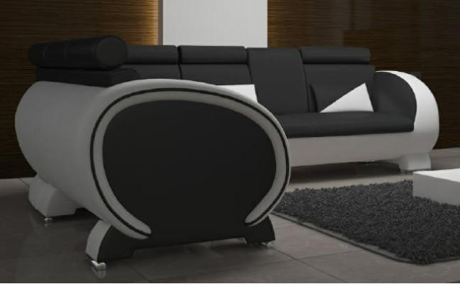 ECKSOFA HOEKCOUCH ONTWERP *KLEURKEUZE* BANK LEDER BANKSTEL LEDEREN BANKSTEL