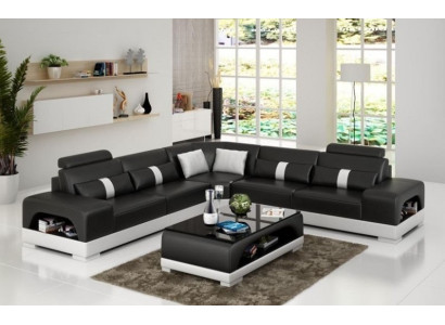 Ontwerper woonlandschap hoekbank bank bank groot L-vormig XXL zitsuite Sandberg