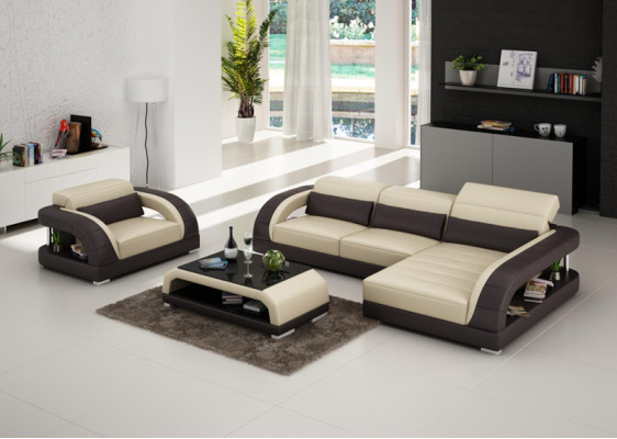 Leren bank Bank Woonlandschap Hoekbank Fauteuil Set Garnituur Design Bank USB Nieuw  Leren bank Woonlandschap Hoekbank Fauteuil Set Meubelset Design Bank USB Nieuw