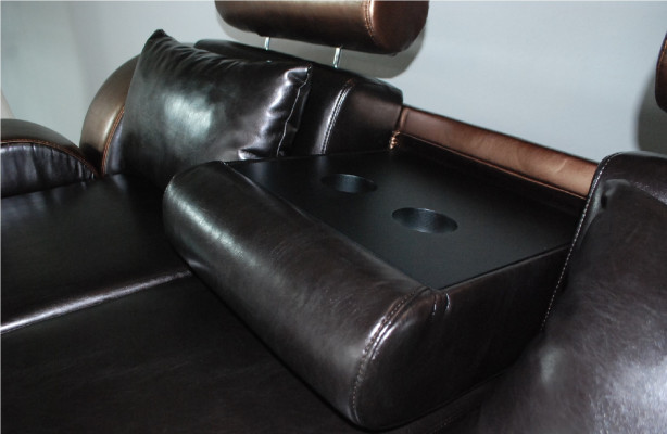 Elegante designer hoekbank Berlin II leren bankhoekbank bank bank