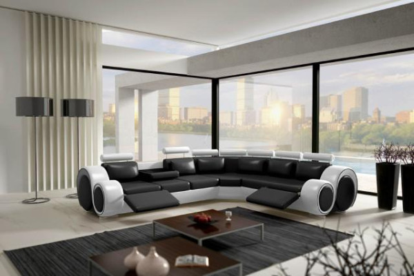 Onze uitstekende grote L-vormige designbank voor stijlvol wonen.