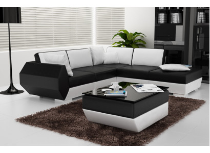 Elegant lederen hoekbank multifunctioneel en stijlvol voor uw huis.