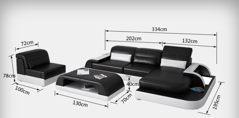 Elegant luxe design L-vormige hoekbank voor eigentijdse wooncultuur