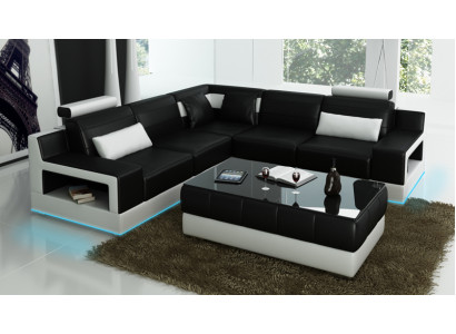 Moderne Designer Premium Leren Hoekbank Hoog comfort en tijdloze esthetiek