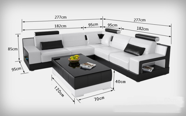 Moderne Designer Premium Leren Hoekbank Hoog comfort en tijdloze esthetiek