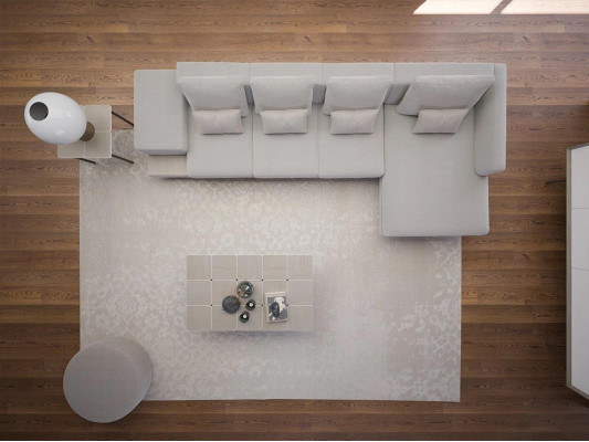 Luxe woonkamerset 3-delig hoekbank L-vorm Nieuwe salontafel met houten bijzettafel.