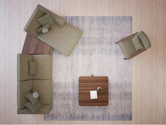Woonkamerset 2-delig compleet hoekbank L-vorm relaxmeubels fauteuil modern textiel