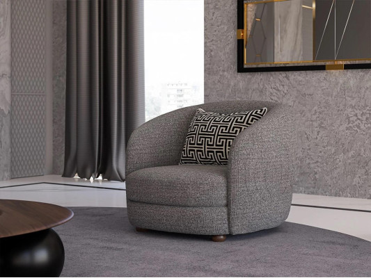 Grijs fauteuil ontworpen zitmeubelen gestoffeerde meubels woonkamer Nieuw Zitmeubilair.