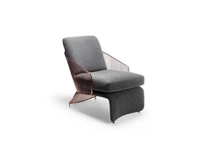 Woonkamer luxe fauteuil designer inrichting gestoffeerde meubels gestoffeerde fauteuil.