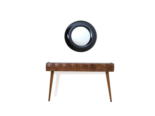 Console Dressoir Moderne Houten Bijzettafel met Spiegel Luxe Woonkamer